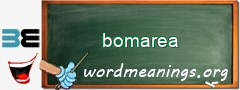 WordMeaning blackboard for bomarea